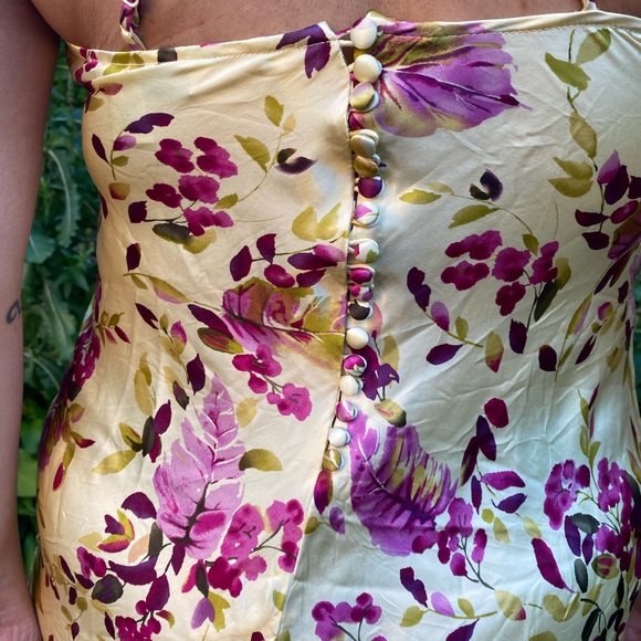 Vintage Silk Floral Victoria Secrets Dress Lingerie - Picture 6 of 6